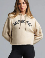 Municipal Womens Origin Pullover Hoodie Sweatshirt