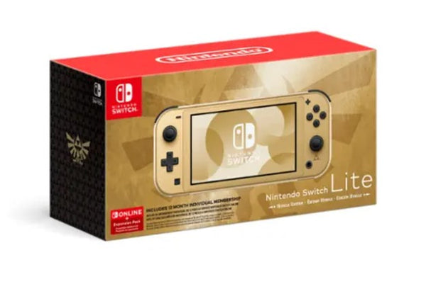 Nintendo Switch Lite: Hyrule Edition with Bonus Nintendo Switch Online & Expansion Pack