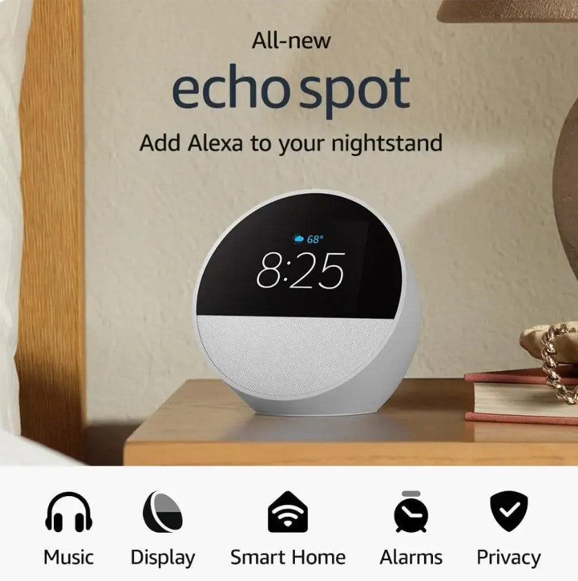 Amazon Echo Spot (2024 release) Smart Alarm Clock