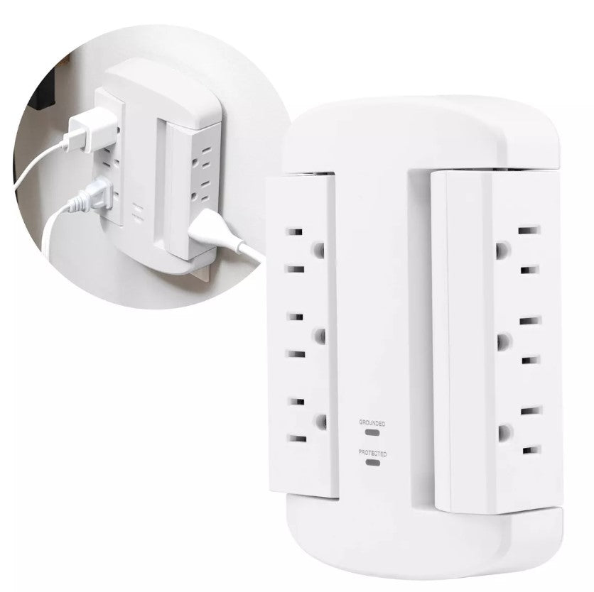 GE 6-Outlet Swivel Surge Tap 980J