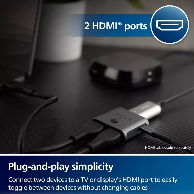 Philips 8K HDMI 2-Port Switch