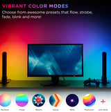 Enbrighten WiFi VIBE USB-Powered LED Color-Changing Gaming Light Bars- 2 Pack