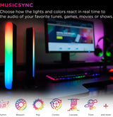 Enbrighten WiFi VIBE USB-Powered LED Color-Changing Gaming Light Bars- 2 Pack