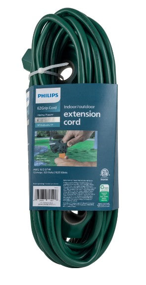 Philips EZGrip 25FT 3-Outlet Grounded Extension Cord Indoor/Outdoor