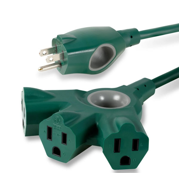 Philips EZGrip 25FT 3-Outlet Grounded Extension Cord Indoor/Outdoor