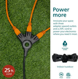 Philips EZGrip 25FT 3-Outlet Grounded Extension Cord Indoor/Outdoor