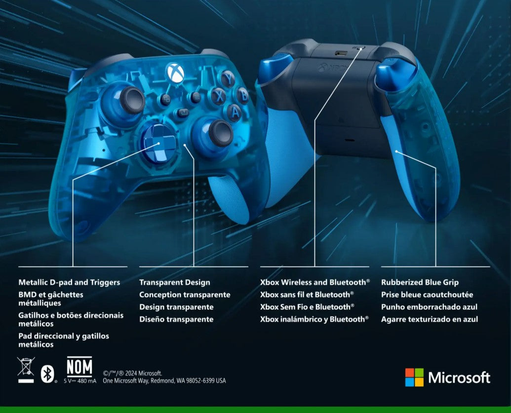 Xbox Wireless Controller Sky Cipher Special Edition