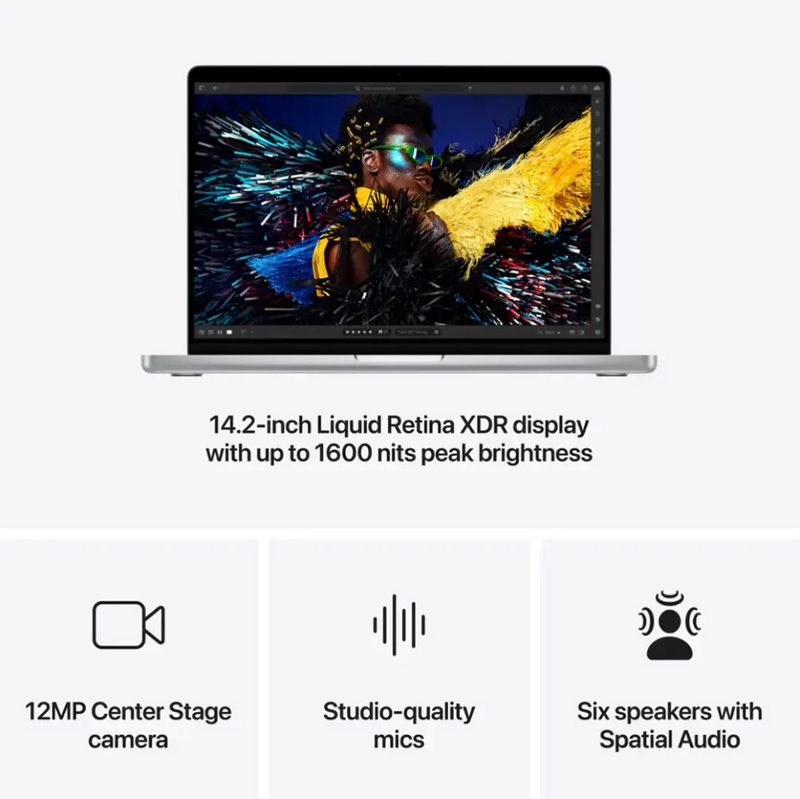 Apple Macbook Pro 14-Inch M4 Chip Built For Apple Intelligence - 16 GB Memory - 512 GB SSD - Silver