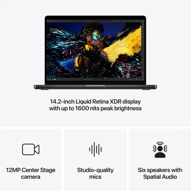 Apple MacBook Pro 14" Apple M4 Chip Built for Apple Intelligence - 24GB Memory - 1TB SSD - Space Black