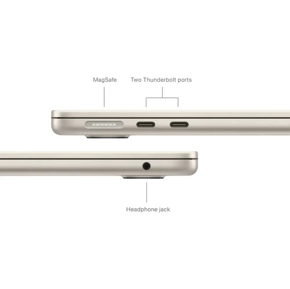 Apple MacBook Air 13" Apple M3 Chip Built for Apple Intelligence - 16GB Memory - 256GB SSD - Starlight