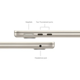 Apple MacBook Air 13" Apple M3 Chip Built for Apple Intelligence - 16GB Memory - 256GB SSD - Starlight