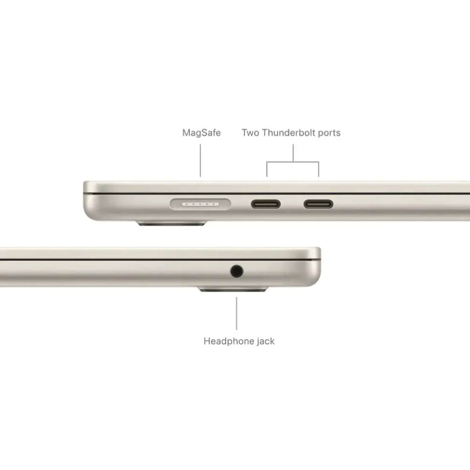 Apple MacBook Air 15" Apple M3 Chip Built for Apple Intelligence - 16GB Memory - 256GB SSD - Starlight