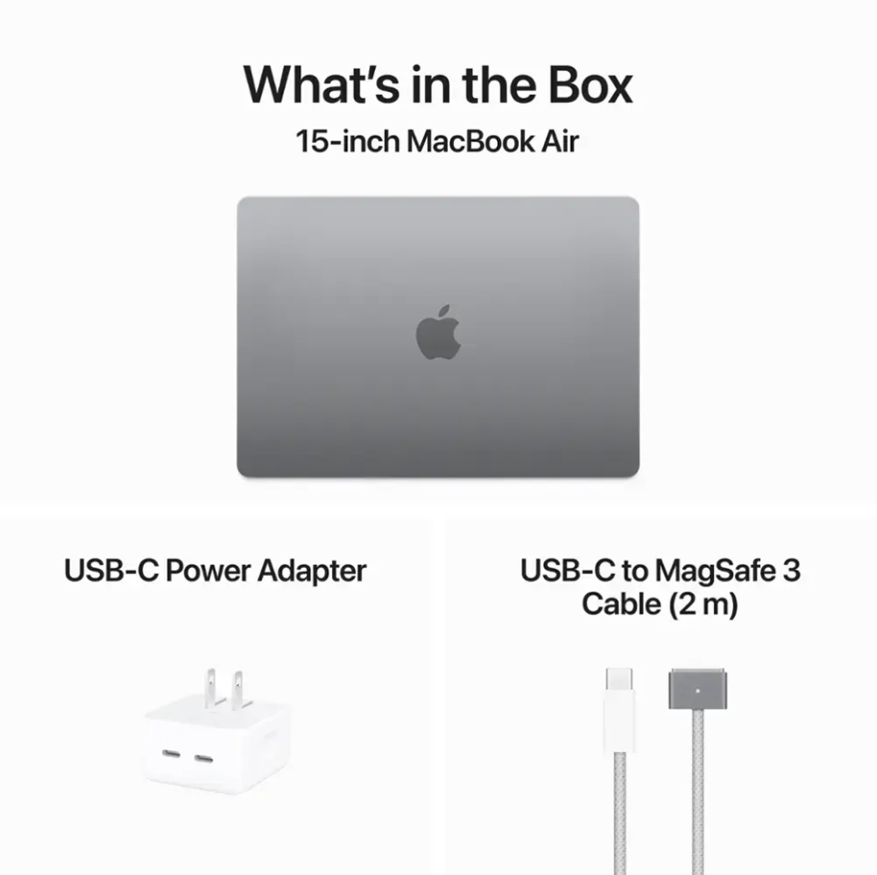 Apple MacBook Air 15" Apple M3 Chip Built for Apple Intelligence - 24GB Memory - 512GB SSD - Space Gray