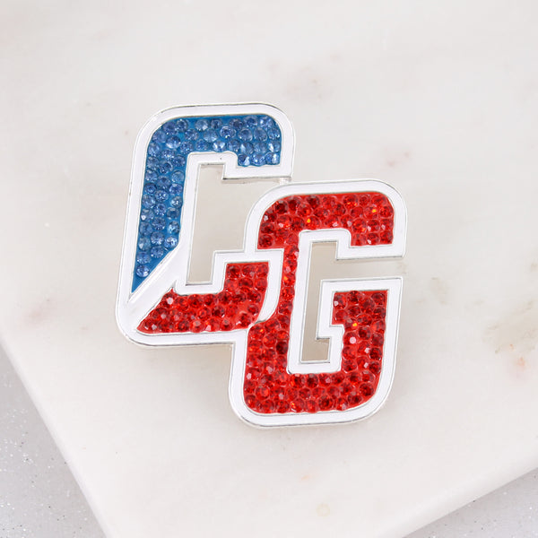 Seasons Jewelry Coast Guard Crystal Logo Pin/Pendant