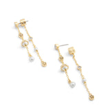 Coach Signature Heritage Mixed Charm Front Back Earrings