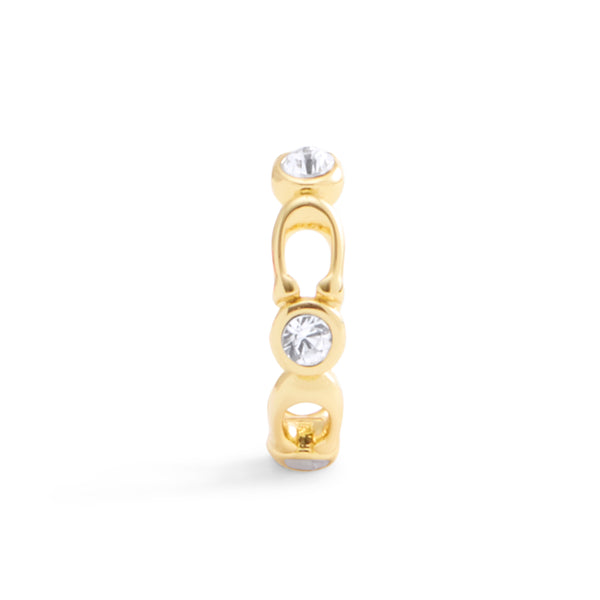 Coach Signature Heritage Single Cuff Earring