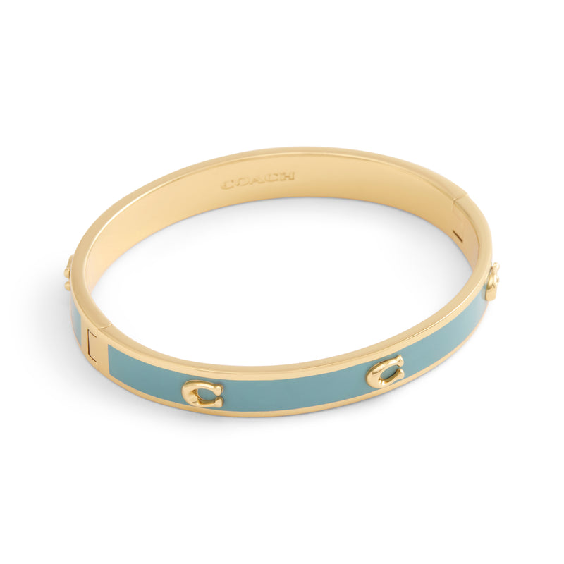 Coach Signature C Enamel Bangle Bracelet