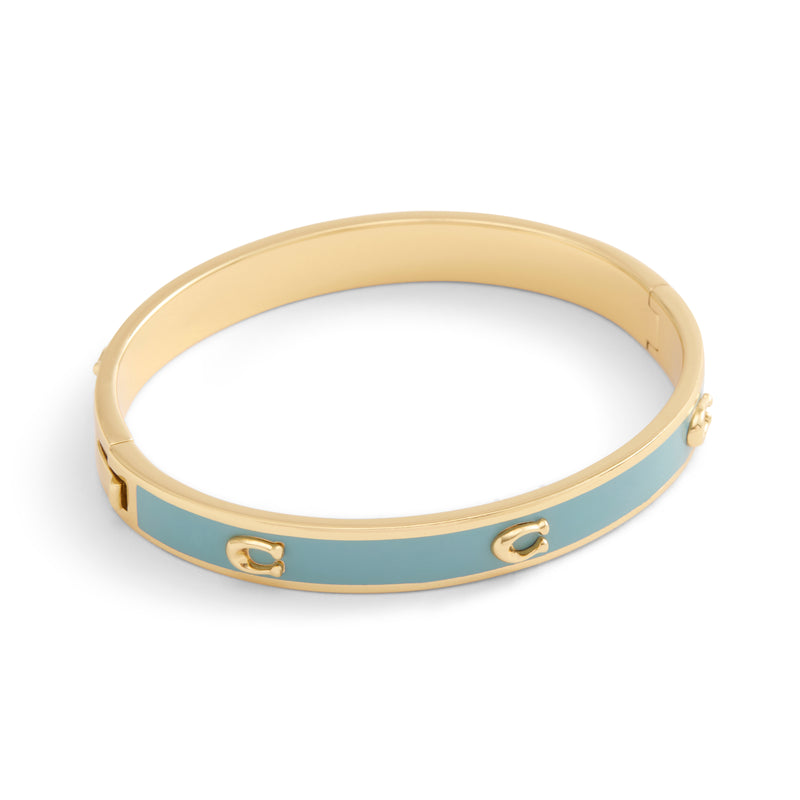 Coach Signature C Enamel Bangle Bracelet