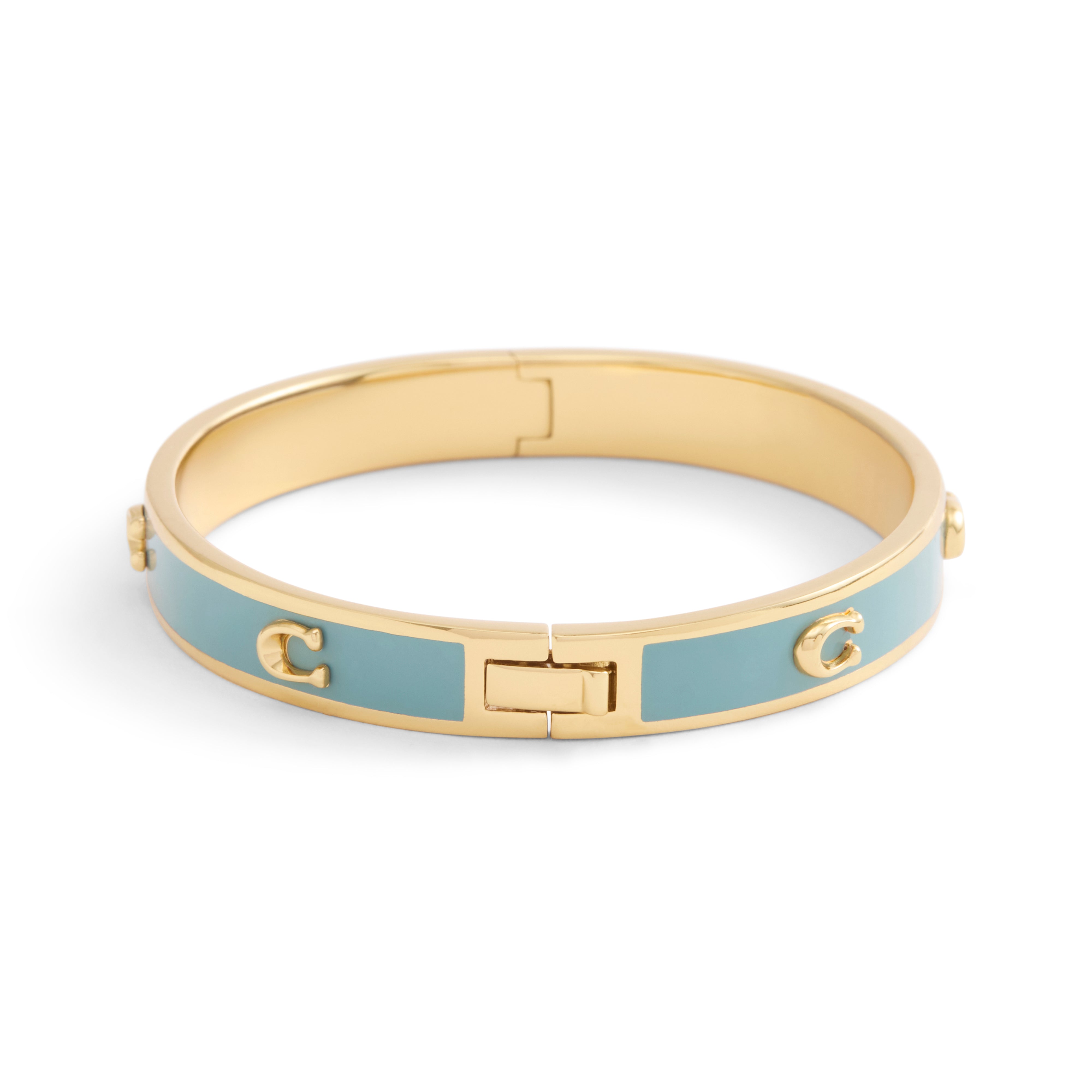 Coach Signature C Enamel Bangle Bracelet