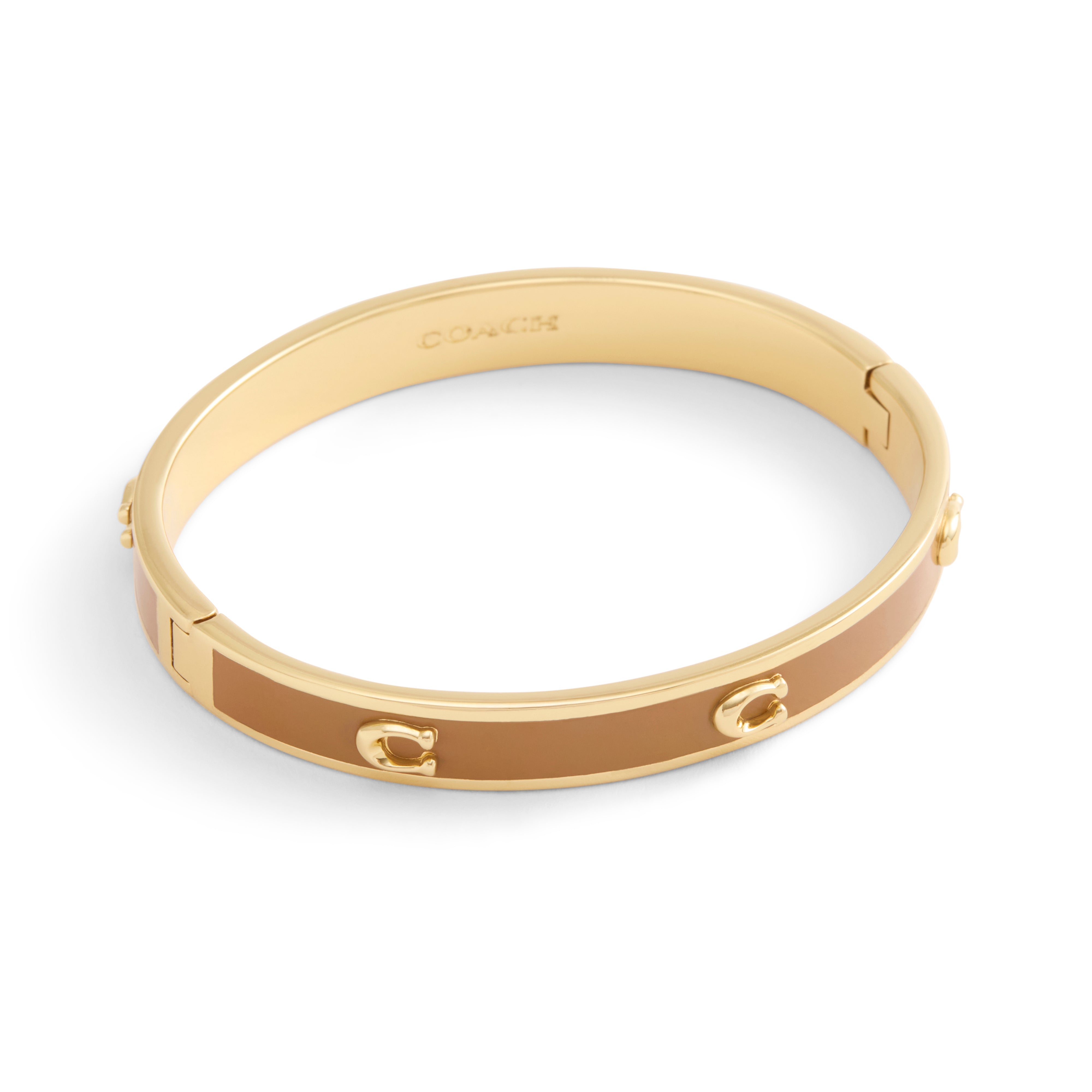 Coach Signature C Enamel Bangle Bracelet