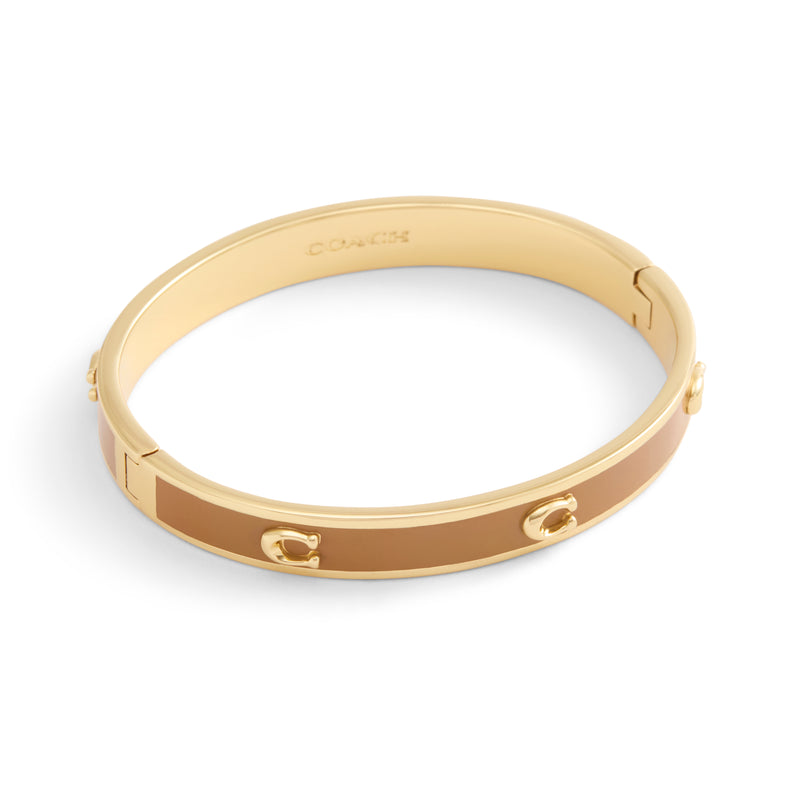 Coach Signature C Enamel Bangle Bracelet