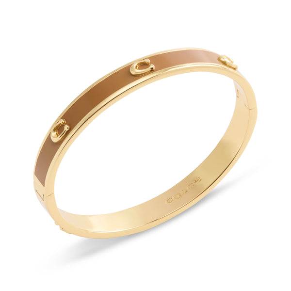 Coach Signature C Enamel Bangle Bracelet