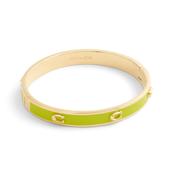 Coach Signature C Enamel Bangle Bracelet