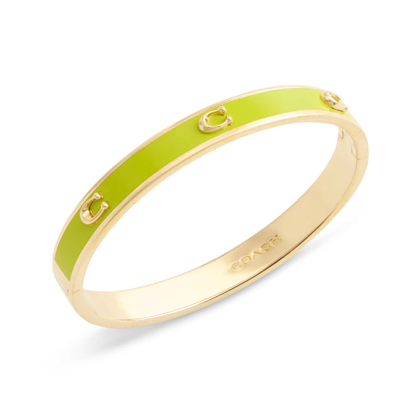 Coach Signature C Enamel Bangle Bracelet
