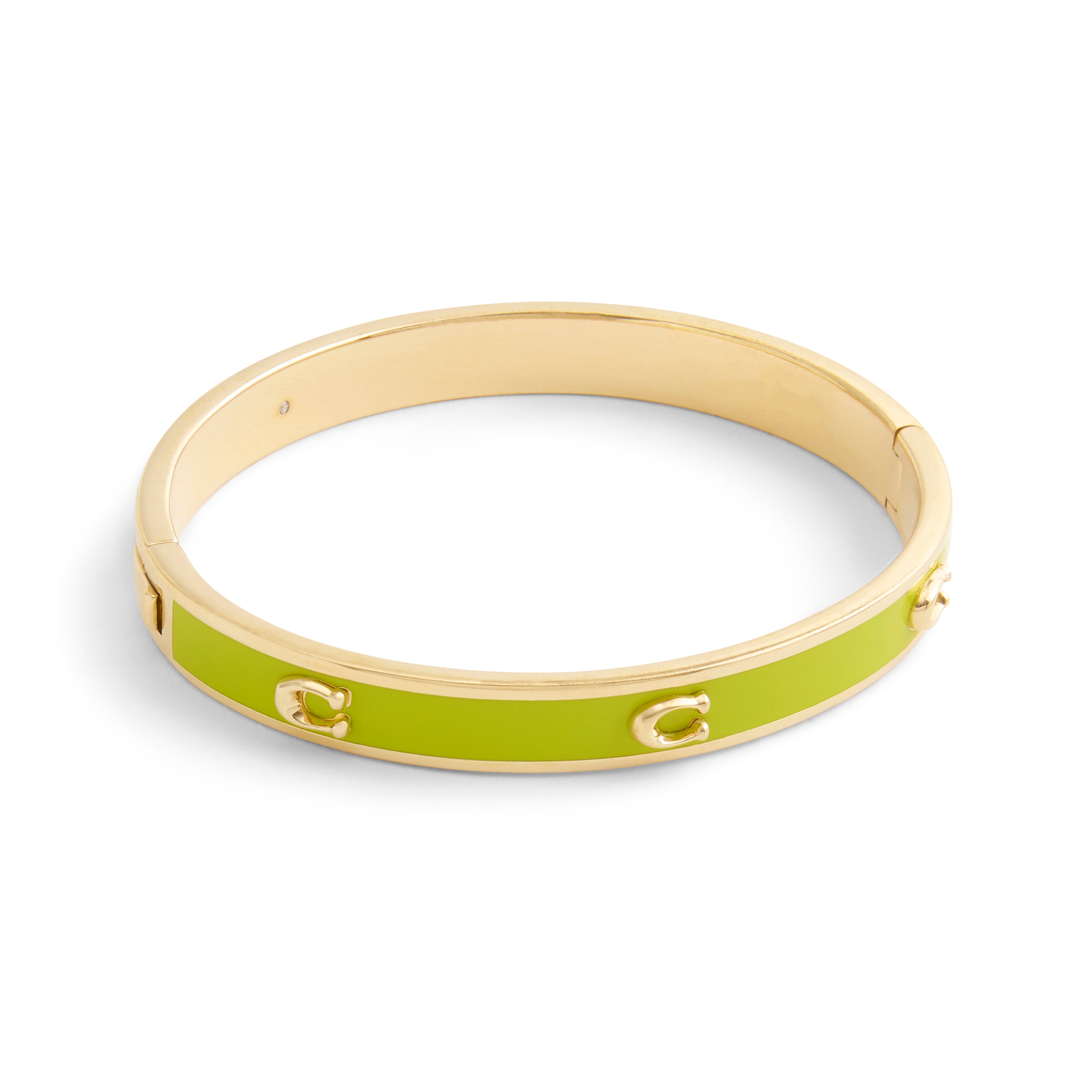 Coach Signature C Enamel Bangle Bracelet