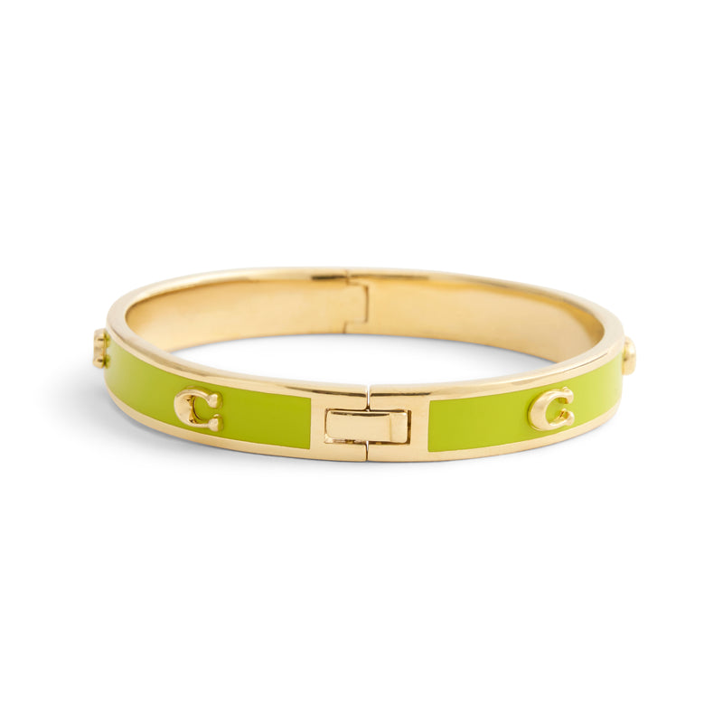 Coach Signature C Enamel Bangle Bracelet