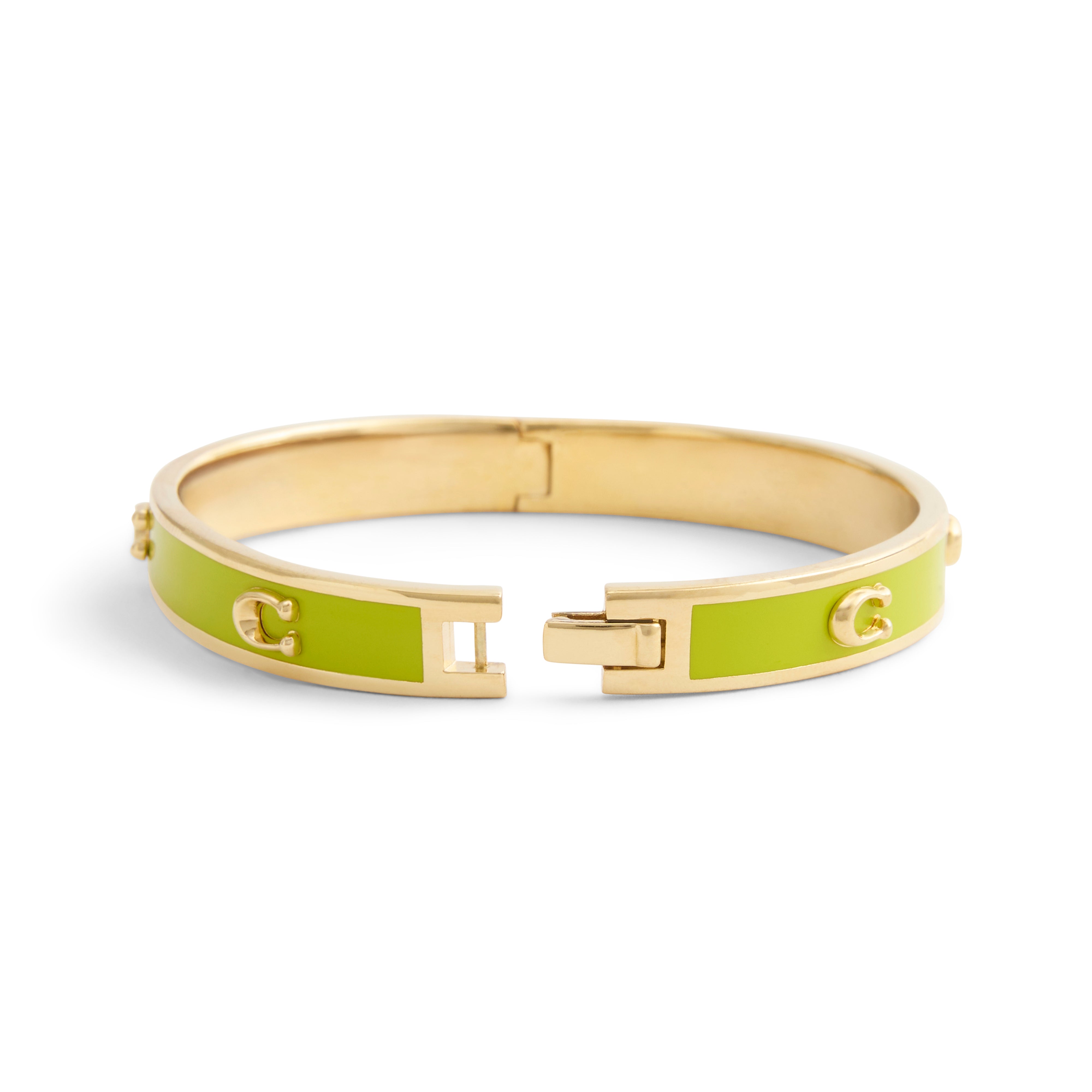 Coach Signature C Enamel Bangle Bracelet