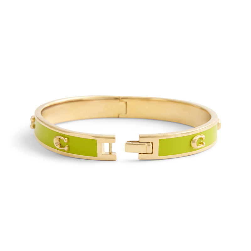 Coach Signature C Enamel Bangle Bracelet