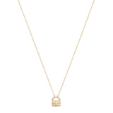 Coach Signature Handbag Pendant Necklace - Gold-Tone