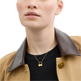 Coach Signature Handbag Pendant Necklace - Gold-Tone