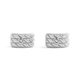 Coach Signature Quilted Heart Huggie Earrings - Silver-Plated