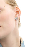 Coach Signture Heritage Butterfly Earrings - Silver-Tone