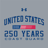 Under Armour Coast Guard Mens America 250 Freedom Short Sleeve T-Shirt