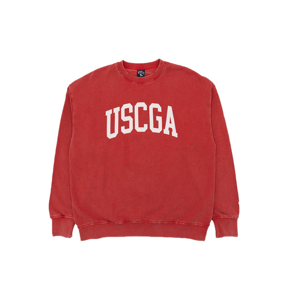 Just Mystic Coast Guard USCGA Arch Logo Crewneck Sweatshirt