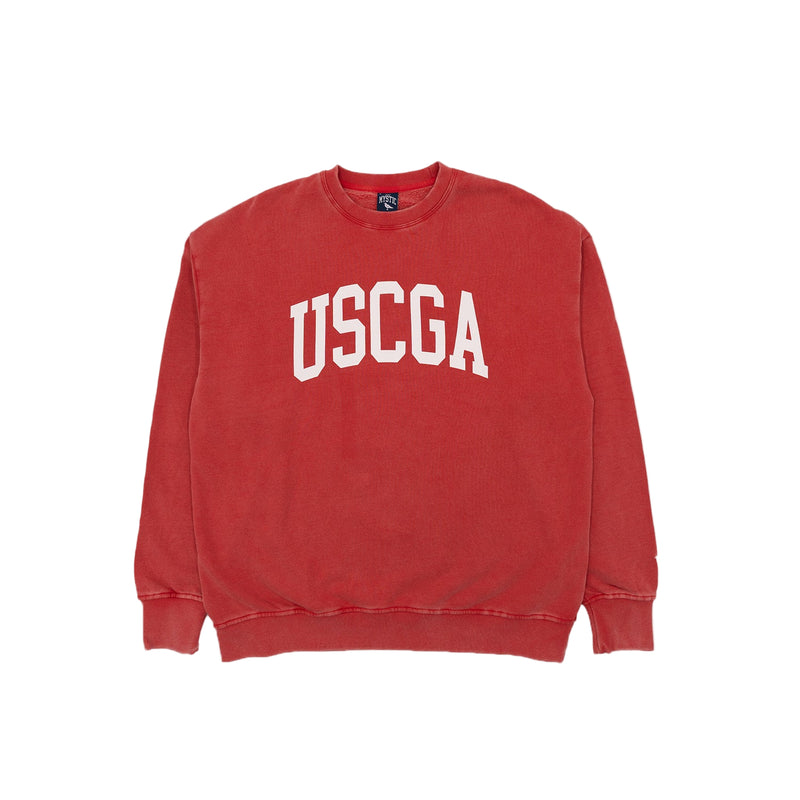 Just Mystic Coast Guard USCGA Arch Logo Crewneck Sweatshirt