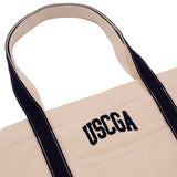Just Mystic Coast Guard USCGA Embroidered Boat Tote Handbag