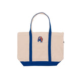 Just Mystic Coast Guard USCGA Bear Embroidered Boat Tote Handbag