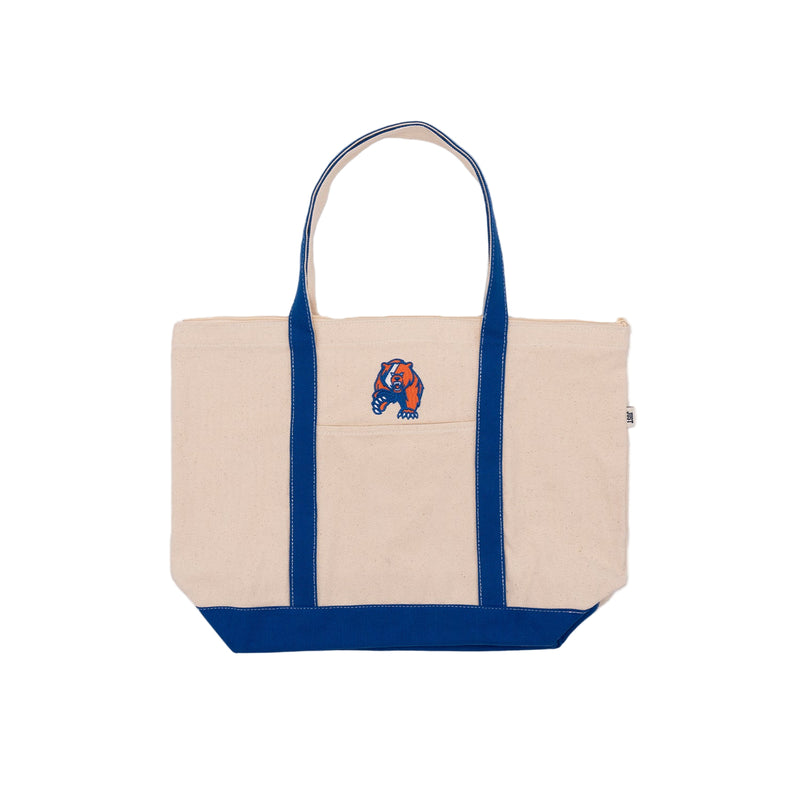 Just Mystic Coast Guard USCGA Bear Embroidered Boat Tote Handbag