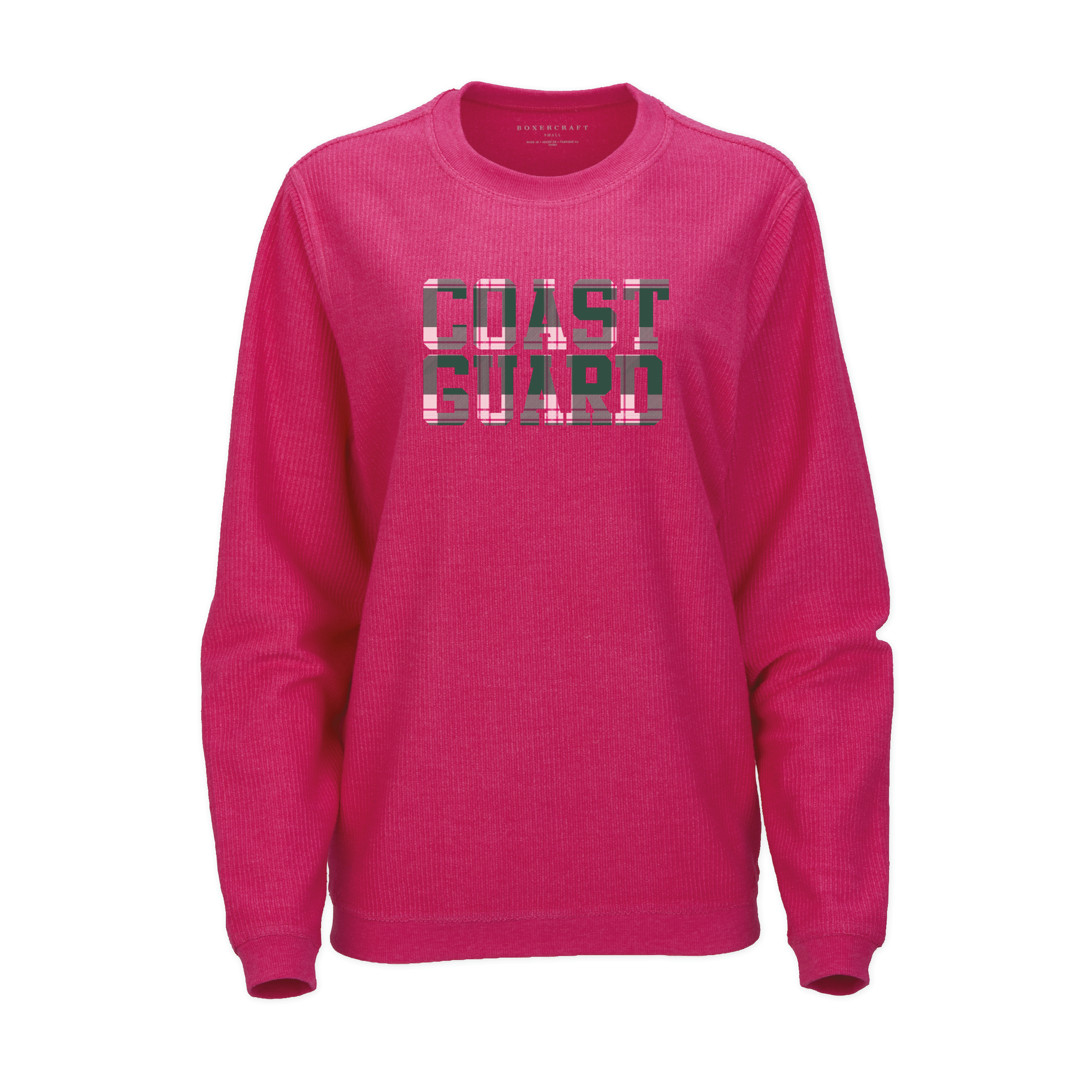 Boxercraft Coast Guard Corded Crewneck Sweatshirt – Cosmic Pink