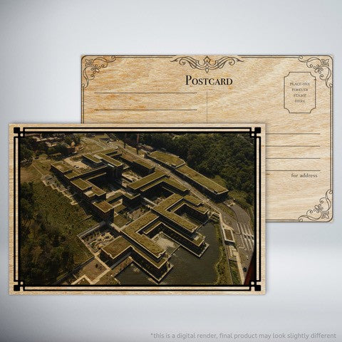 Fire & Pine DHS Building Printed Postcard