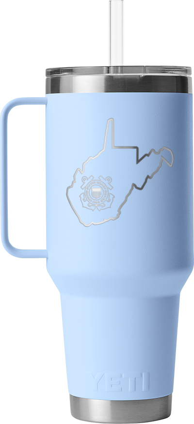 YETI Coast Guard West VA 42 oz Mug With Straw Lid
