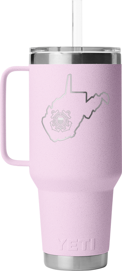 YETI Coast Guard West VA 42 oz Mug With Straw Lid