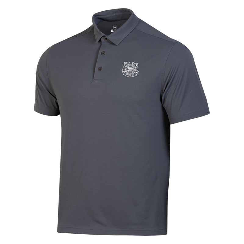 Coast Guard Under Armour Mens T2G Pique Short Sleeve Polo Shirt