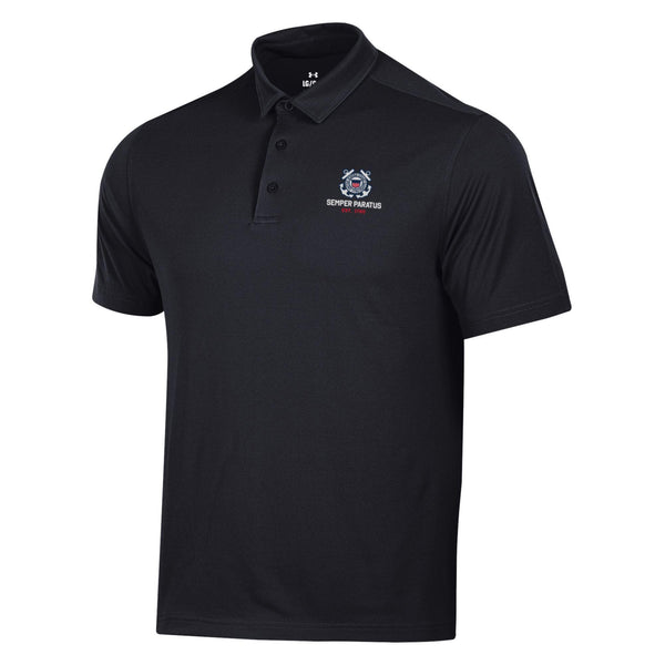 Coast Guard Under Armour Mens T2G Pique Short Sleeve Polo Shirt