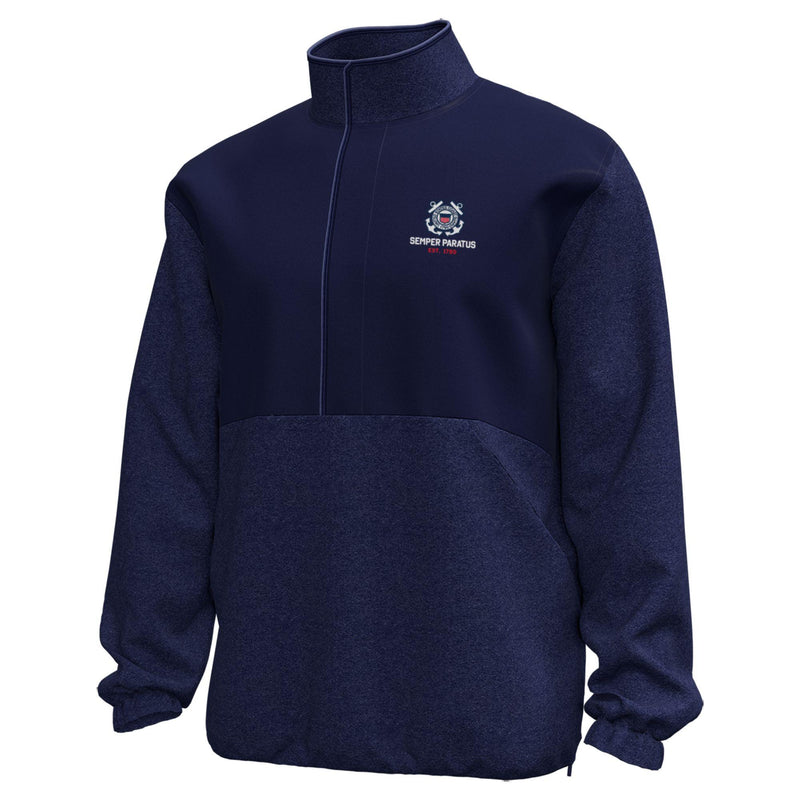 Coast Guard Under Armour Mens Expanse CGI Microfleece Half Snap Sweatshirt