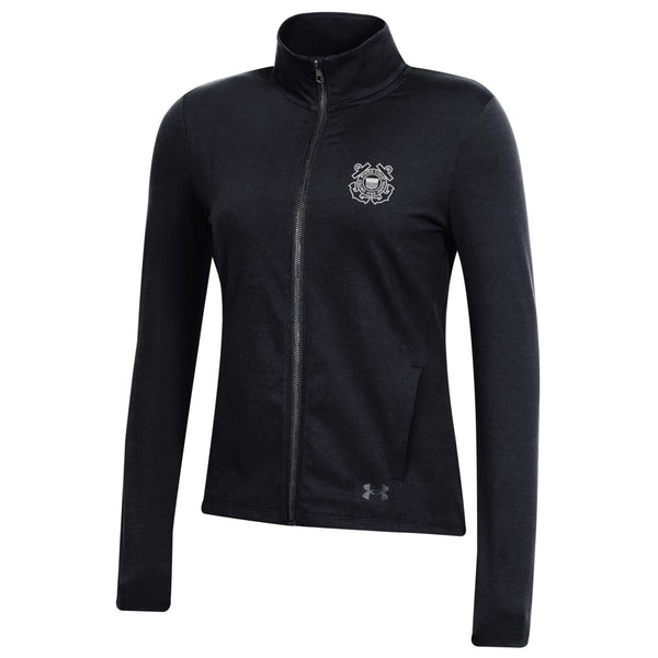Coast Guard Under Armour Womens Motion Full Zip Sweatshirt